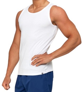 Moraj bawełniana koszulka męska Tank top na ramiączkach biały r. XL