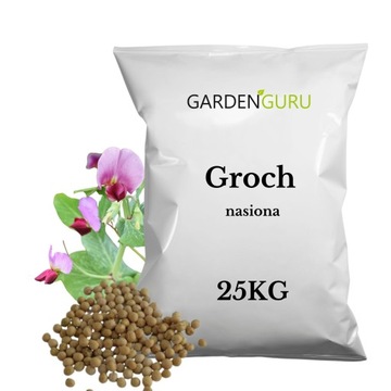 PELUSZKA Groch Pastewny Siewny na poplon 25kg nasiona na poplon
