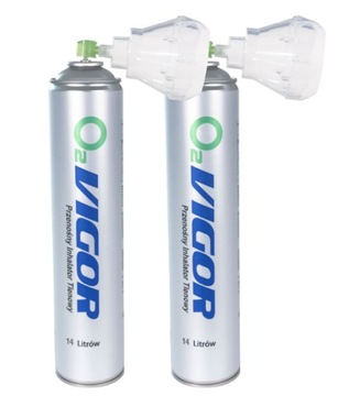 Tlen inhalacyjny 99% maska-ustnik 2 x 14 LITRÓW