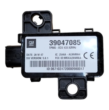 Moduł sterownik ciśnienia opon TPMS Opel Adam Astra J Insignia A Zafira C