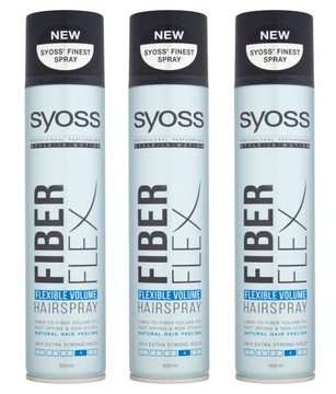 3X LAKIER DO WŁOSÓW OBJĘTOŚĆ SPRAY 300ML SYOSS