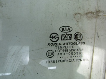 KIA RIO I DC SKLO (OKNO) DVEŘE PŘEDNÍ LEVÝ 99-02 5D
