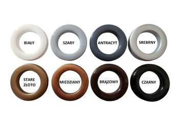 50 szt. PRZELOTKA kółeczka DO FIRAN 10 kolorów