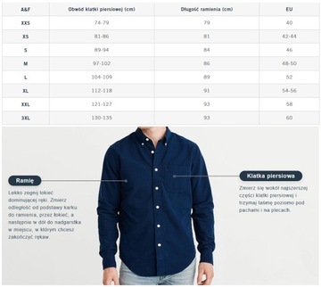 Koszulka męska polo szara Abercrombie & Fitch rozmiar XXL