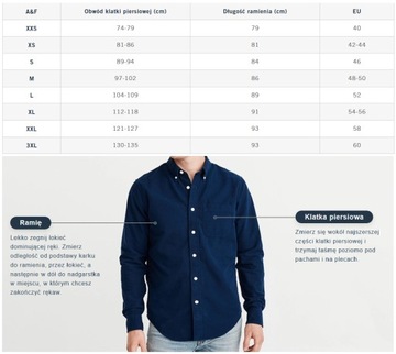 Koszulki męskie Polo 5-PAK ZESTAW koszulek premium Abercrombie & Fitch XXL