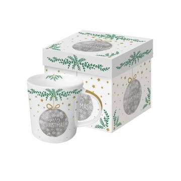 Kubek porcelanowy pudełko ozdobne 350ml Święta