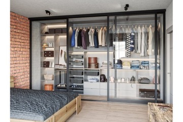 System LOFT do szaf szkło/lustro GTV Novo 2,5m/3D