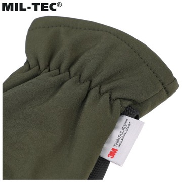 ЗИМНИЕ ПЕРЧАТКИ MIL-TEC SOFTSHELL THINSULATE TOUCH OLIVE L