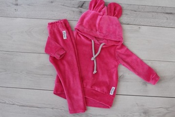 Dres, komplet, WELUR, Uszy mysz róż neon98