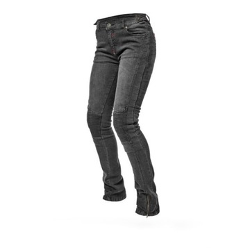 Damskie spodnie jeans motocyklowe ADRENALINE ROCK LADY PPE kolor czarny XL