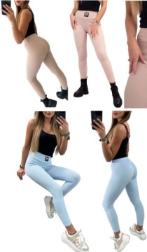 ЛЕГИНСЫ В РЕБРИКУ GOLD ласточки BIRDS FITNESS PIMKO STRIPES S