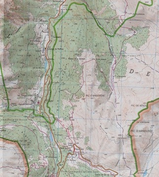 OSSAU / VALLEE D'ASPE 1547OT карта 1:25000 IGN 2021