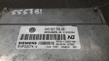 0AD927755AB JEDNOTKA ŘÍZENÍ MOTORU VW TOUAREG 2.5 TDI