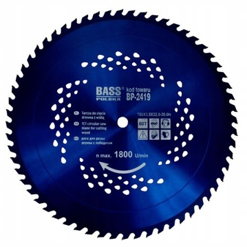 Tarcza piła widiowa do drewna 700mm 700x60T widia