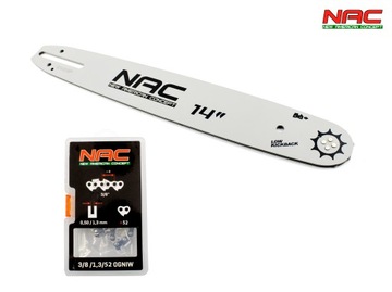 ORYGINALNA PROWADNICA + ŁAŃCUCH 14'' NAC CE20-NS-H