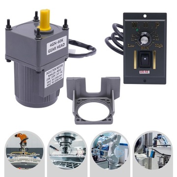 ДВИГАТЕЛЬ РЕГУЛИРОВКИ СКОРОСТИ 25ВТ 60К + РЕГУЛЯТОР СКОРОСТИ + КРОНШТЕЙН