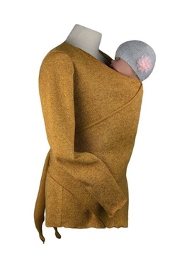 Утепленная версия свитера-конверта Angel Wings, Коньяк L/XL