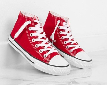 4970 КРАСНЫЕ ЖЕНСКИЕ ВЫСОКИЕ КРОССОВКИ КРОССОВКИ 38