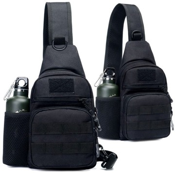 Мужской тактический поясной рюкзак в стиле милитари SURVIVAL, черный городской