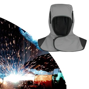 Полный защитный сварочный капюшон. Огнестойкая моющаяся сетчатая внутренняя часть.