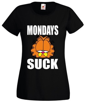 Koszulka Garfield MONDAYS SUCK Black XS KD20