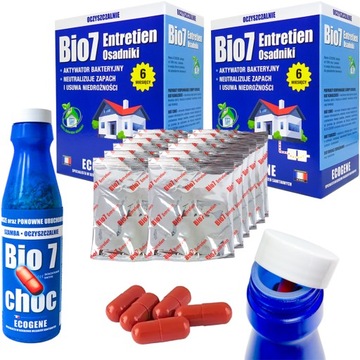 STARTER Bio7 Choc + Entretien SASZETKI do OCZYSZCZALNI NA ROK BAKTERIE Bio7