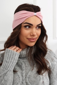 Женская группа на голове ушей турбан -турбан переплетен. Розовый