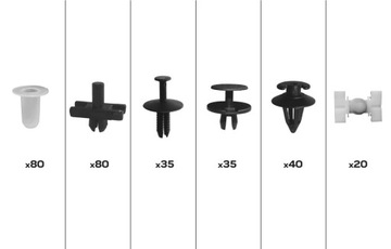 Набор автомобильных зажимов BMW, 290 штук, Neo Tools 11-961