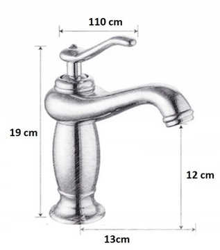 Высокий смеситель для умывальника РЕТРО черный матовый ЧЕРНЫЙ лофт ВИНТАЖ длинный излив
