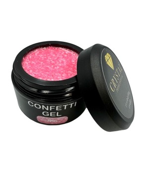 Confetti Gel #6 CRYSTAL PROFESSIONAL Żel do zdobień 15ml