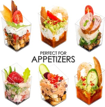 Десертные стаканчики FINGERFOOD контейнеры многоразовые 85мл 12 шт