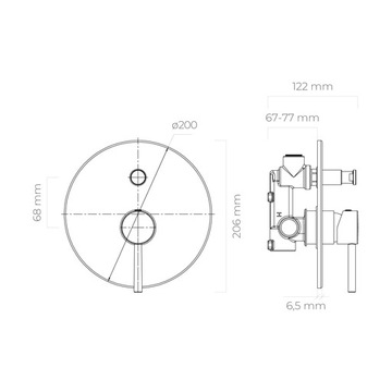 MAT OLTENS ЧЕРНЫЙ НАБОР ДЛЯ ВАННЫ И ДУША