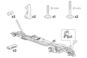 2 ВЕЛОСИПЕДНЫХ БАГАЖНИКА THULE ProRide 598B