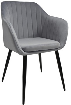 Fotel Dankor Design PIK X stalowy WELUR