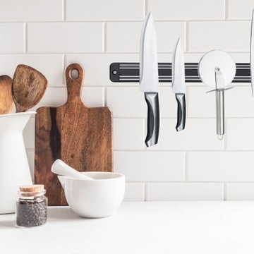 MAGNETIC STRIP магнитный держатель ножей для инструментальных ножей 33 см черный