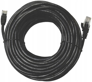 DIGITUS kabel krosowy patch cord RJ45 kat.5e U/UTP 20m, czarny