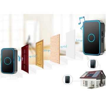 БЕСПРОВОДНОЙ Водонепроницаемый ДВЕРНОЙ ЗВОНОК IP55 HQ