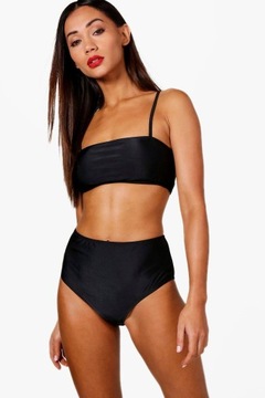 BOOHOO CZARNY STRÓJ KĄPIELOWY KOMPLET 6RP NG2__L
