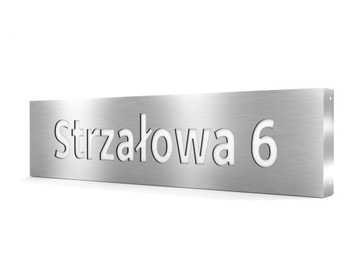 Podświetlany numer domu tabliczka LED 20x80 KOLORY