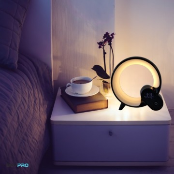 Ночник с Bluetooth-динамиком, управляемый со смартфона, часы, температура 6 в 1