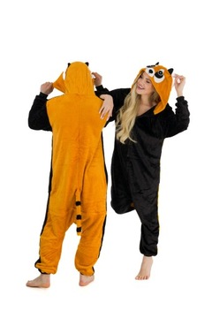 ONESIE KOMBINEZON PIŻAMA DAMSKA MĘSKA CZERWONA PANDA 168-175 [L]