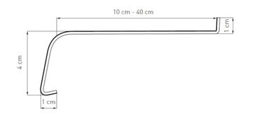 PARAPET ALU. PŁYTKA ANTYK MIEDŹ 30cm + Gratis