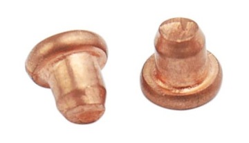 NITY 3x3,2mm pełne GŁADKIE kołki gwoździe spotter MIEDZIOWANE 100st