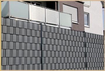 ЛЕНТА ДЛЯ ЗАБОРА 19смX98м + 78 КЛИМПОВ +УФ-КРЫШКА ДЛЯ ЗАБОРА ПАНЕЛЬ ЗАБОРА