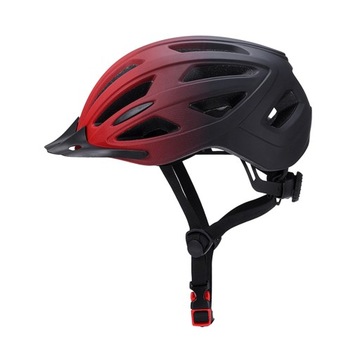 Czapka Rowerowa Kask Rowerowy dla Dorosłych Kobiet Czarny Czerwony