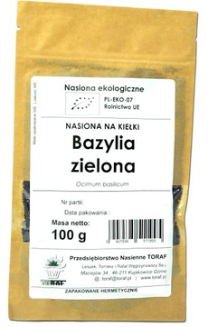 Bazylia BIO Nasiona na Kiełki 100 g PL-EKO