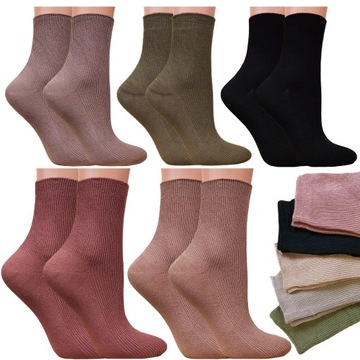 5 x SKARPETY DAMSKIE ELEGANCKIE BAWEŁNIANE PREMIUM 39-42