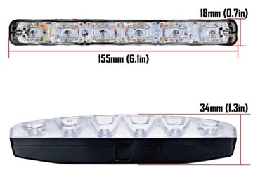 СВЕТОДИОДНЫЕ ДНЕВНЫЕ ФОНАРИ ДНЕВНОГО ВРЕМЕНИ MINI DRL ОДОБРЕНИЕ