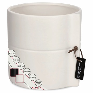 КРЫШКА ДЛЯ ЦВЕТОЧНОГО ВАЗОНА КЕРАМИЧЕСКИЙ ЦВЕТОЧНЫЙ ГОРШОК ЦВЕТА 17 СМ