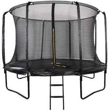 TRAMPOLINA OGRODOWA CZARNA 10f 3,05M E1021 EMAJ